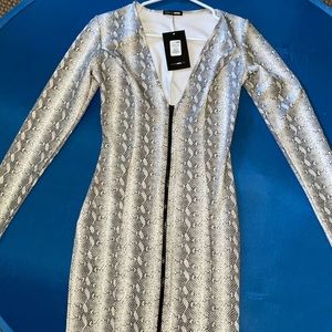 Snake in the night mini dress